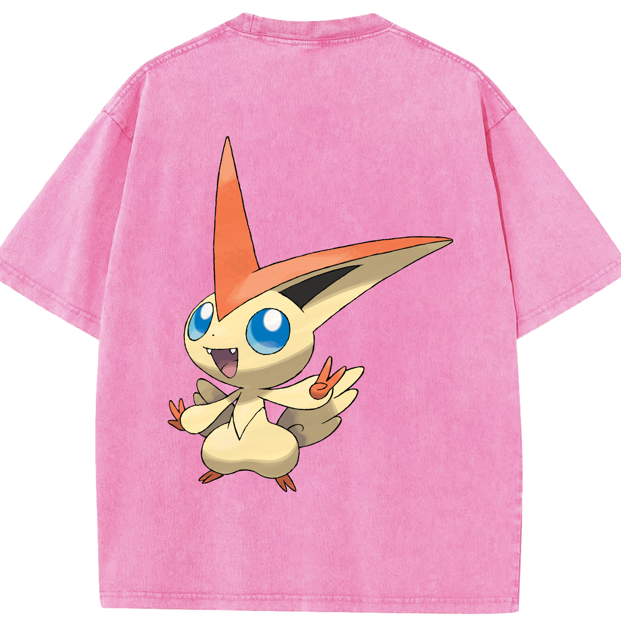 （画像用） ポケットモンスター Pokémon 綿100% ヴィンテージ風 半袖Tシャツ（背面プリント）